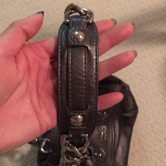 A Coach satchel with a shoulder strap. - Picture 4 of 11